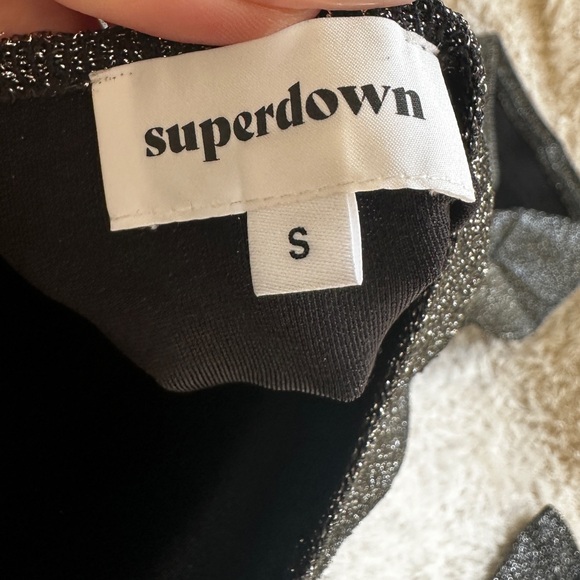 Superdown x Revolve metallic backless dress. Size small. - Picture 6 of 6